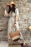 Zaida Smock Dress Hazelnut